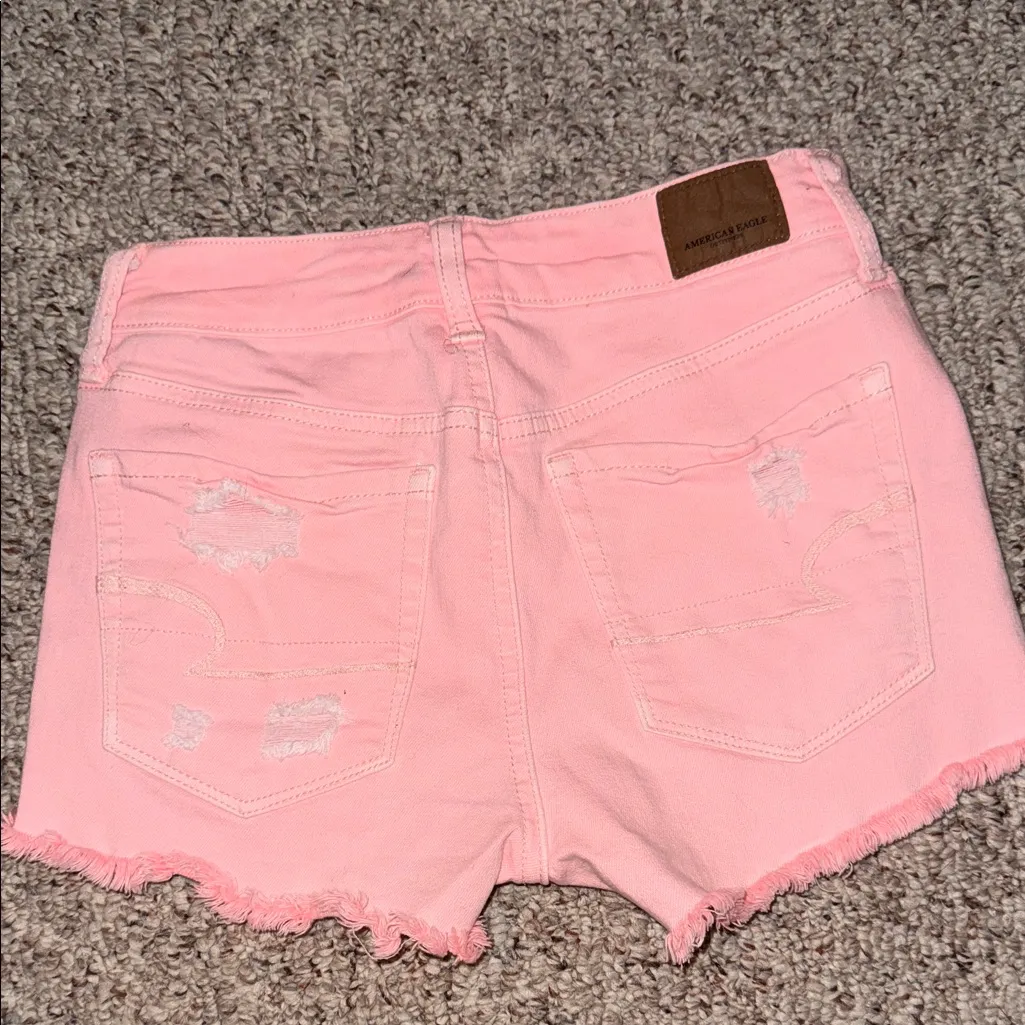 American Eagle  Outfitters Pink Jean Shorts - Image 2