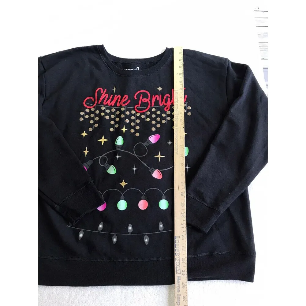 Winter & Holiday Crew Neck Christmas Sweatshirt Red XXL NWOT Cotton Blend - Image 3