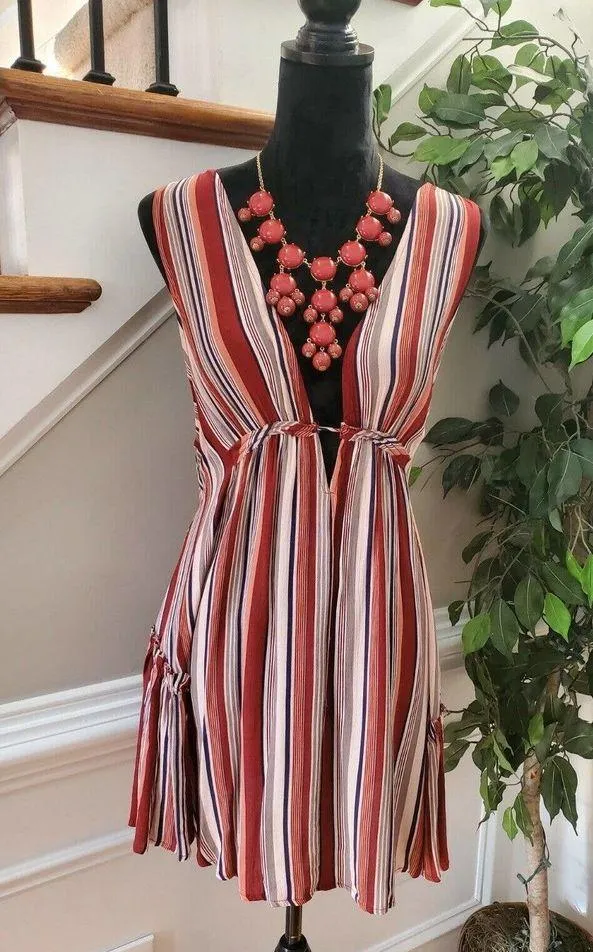 American Thread Women's Multicolor Rayon Sleeveless V - Image 12