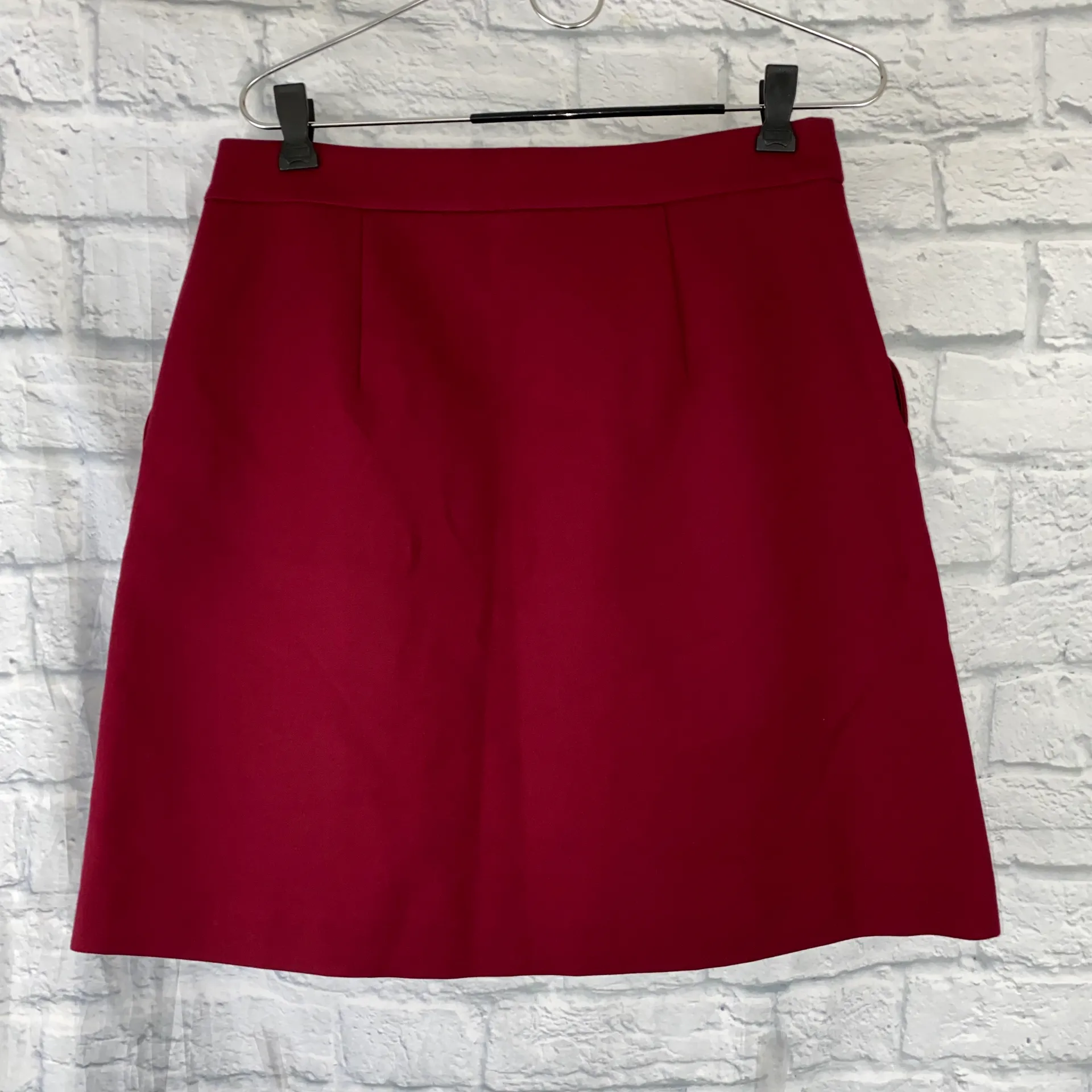 NY button front knee length fully lined skirt w/heart shape pockets sz 8 new with tags - Image 2