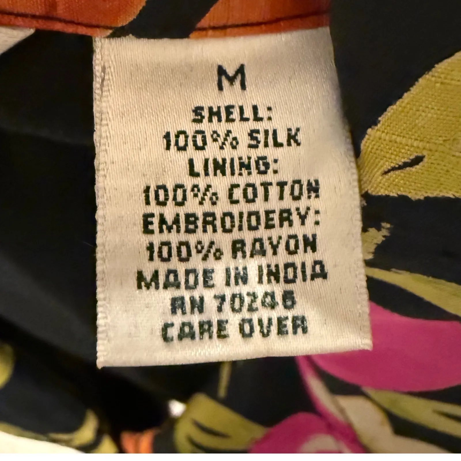 Laura Ashley Silk Floral Beaded Embroidered Button Down Blazer Medium - Image 8