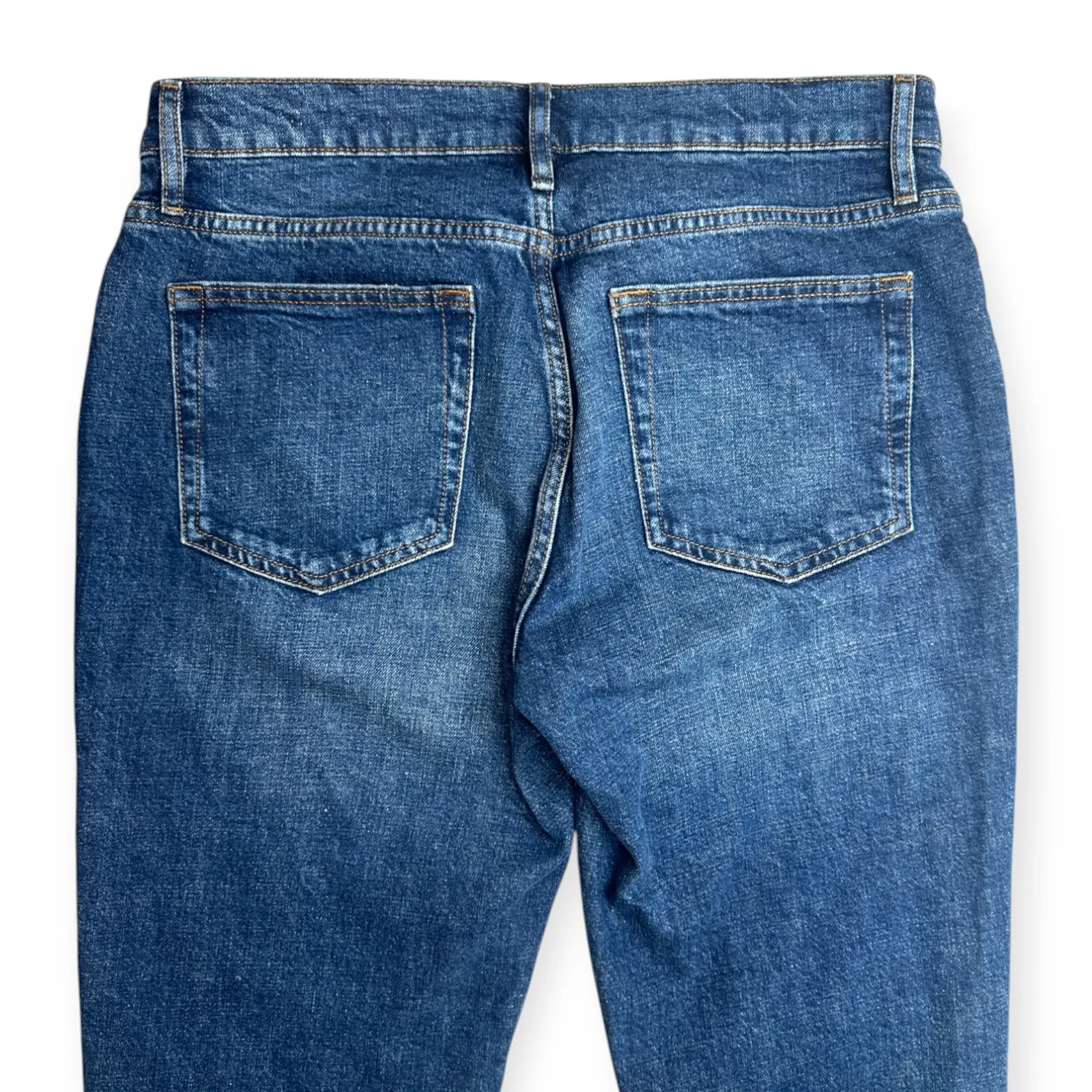 FRAME | W29 L26 | Le Garcon Straight Leg Mid-Rise Jeans in Othello Blue LGJ151 - Image 10