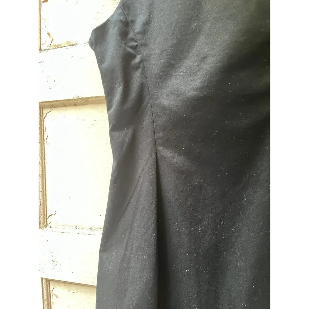 United colors of Benetton sleeveless black scoop neck sheath midi dress size M - Image 15