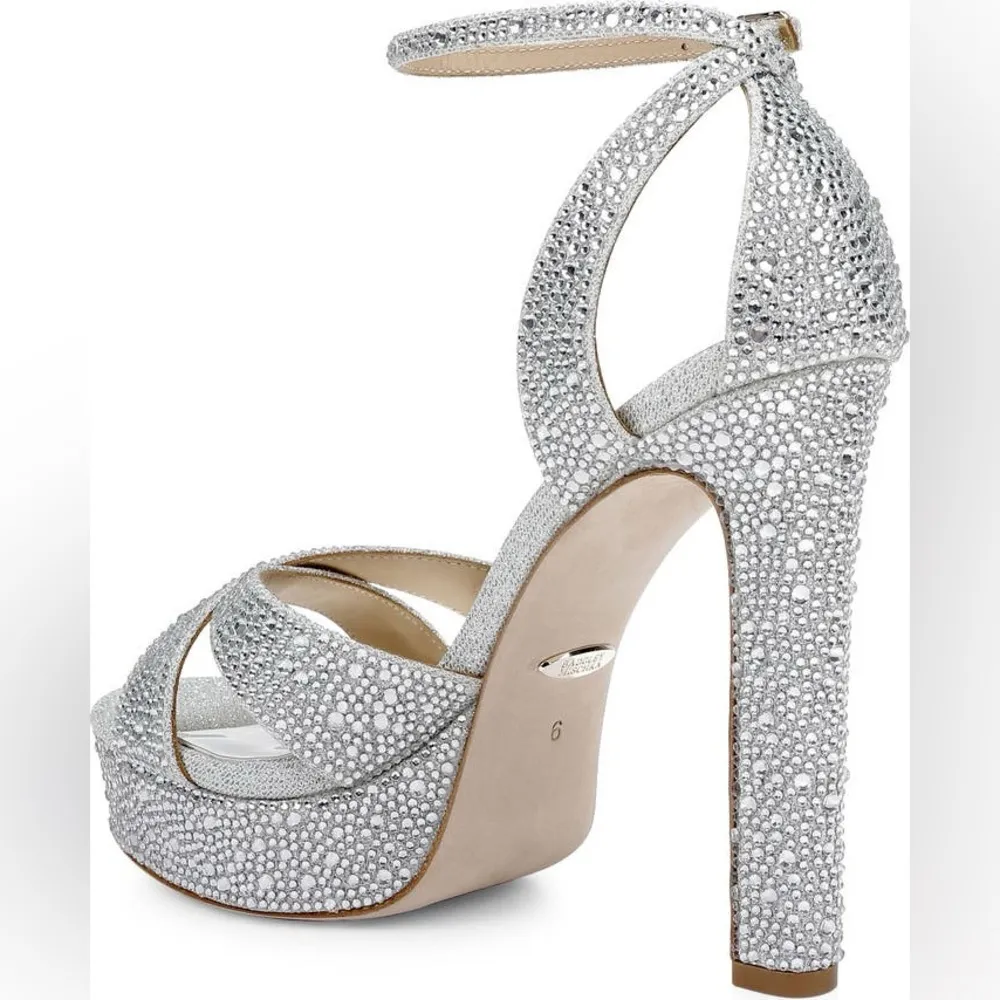 Badgley Mischka Fizzy Ankle Strap Platform Sandal (Women) 9.5 - Image 2