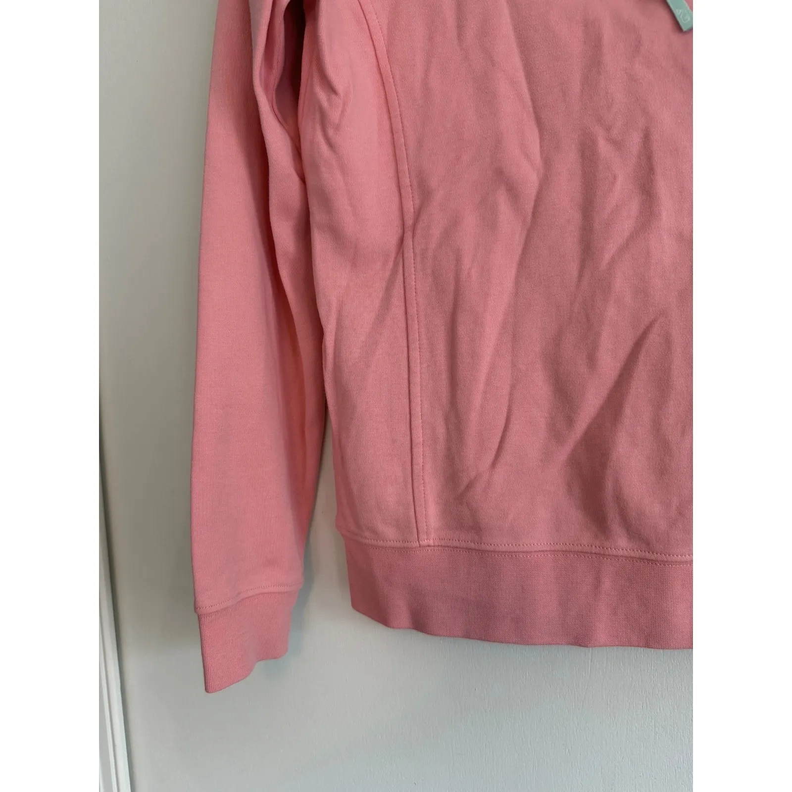 Vineyard Vines Womens Pink Whale Logo Quarter Zip Pullover Sweatshirt‎ Size S - Image 3