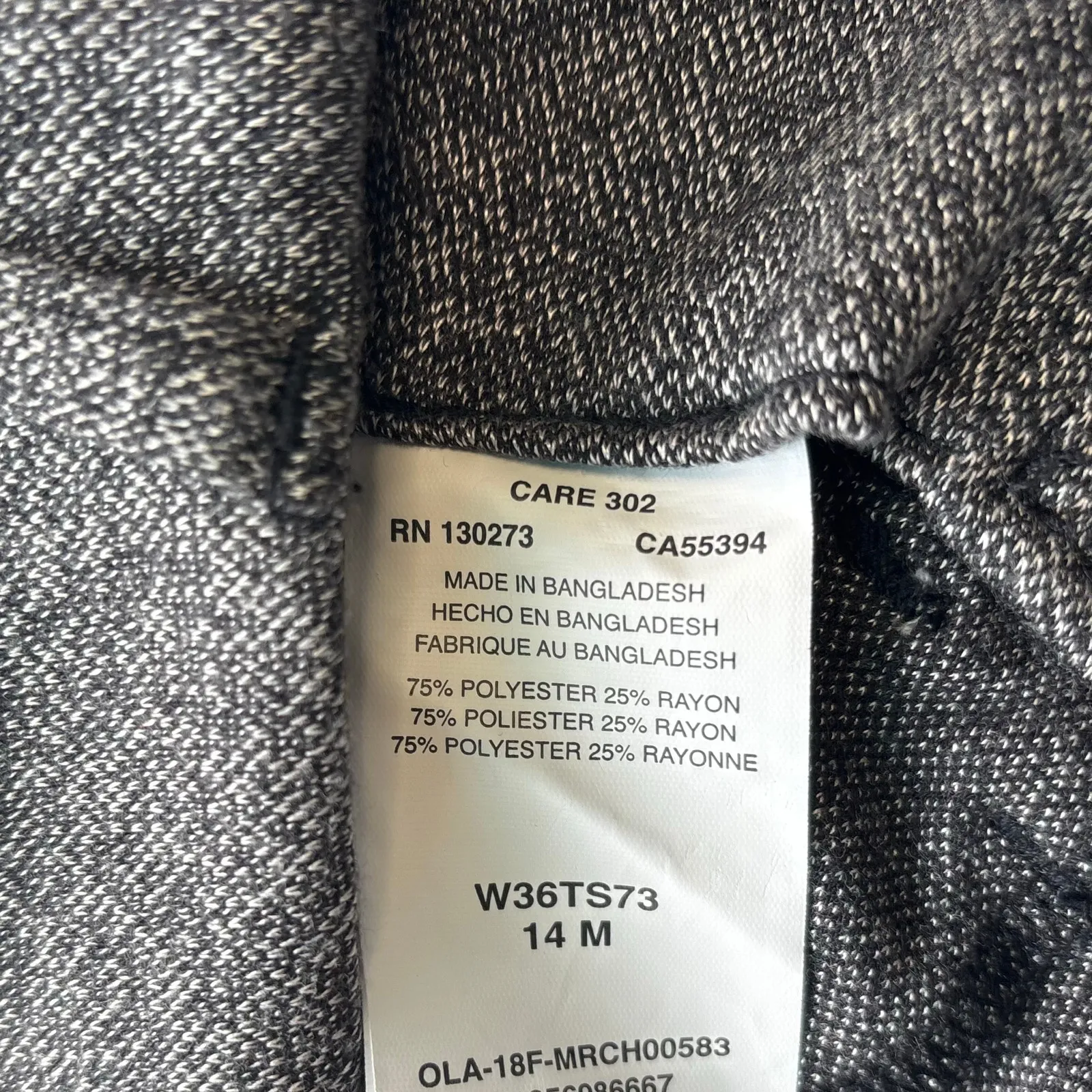 Lee Riders Gray Slim Fit Ankle Knit Dress Trousers NWT Size 14M - Image 9