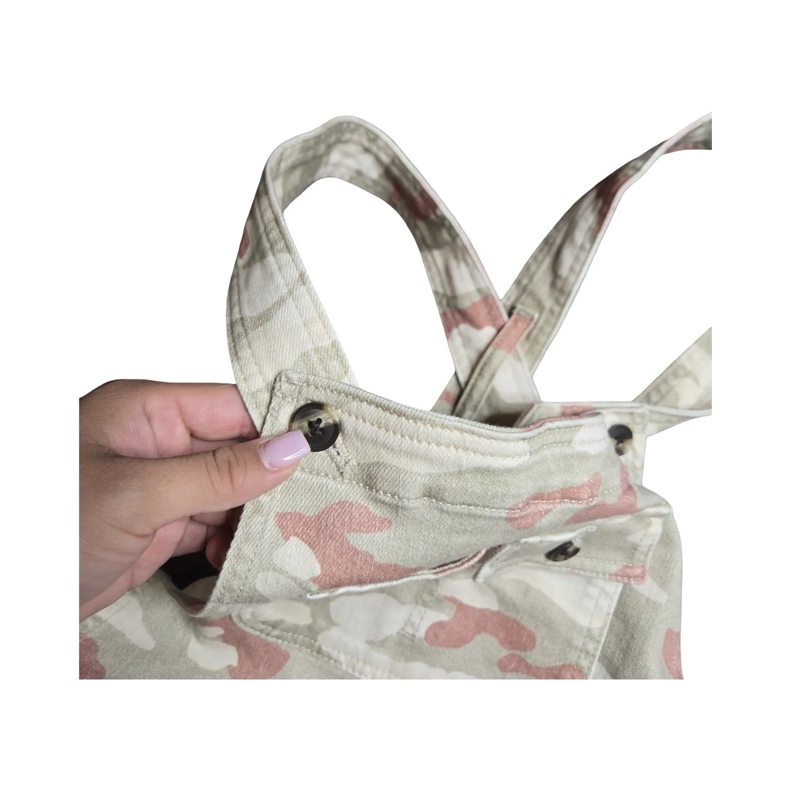 Anthropologie Pilcro Camo Women's Shortalls Size:  S - Image 4