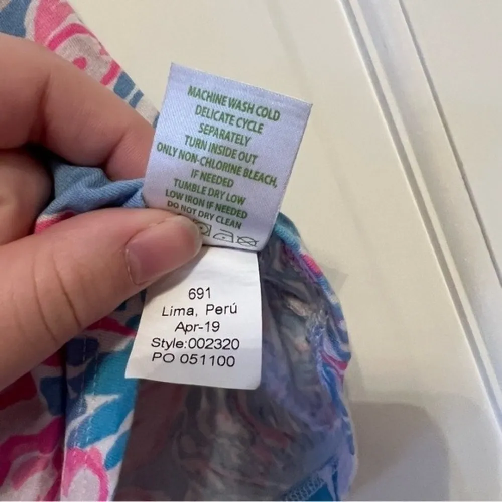 Lilly Pulitzer La Fortuna Top in Blue Peri Viva La Lilly Size Small - Image 4