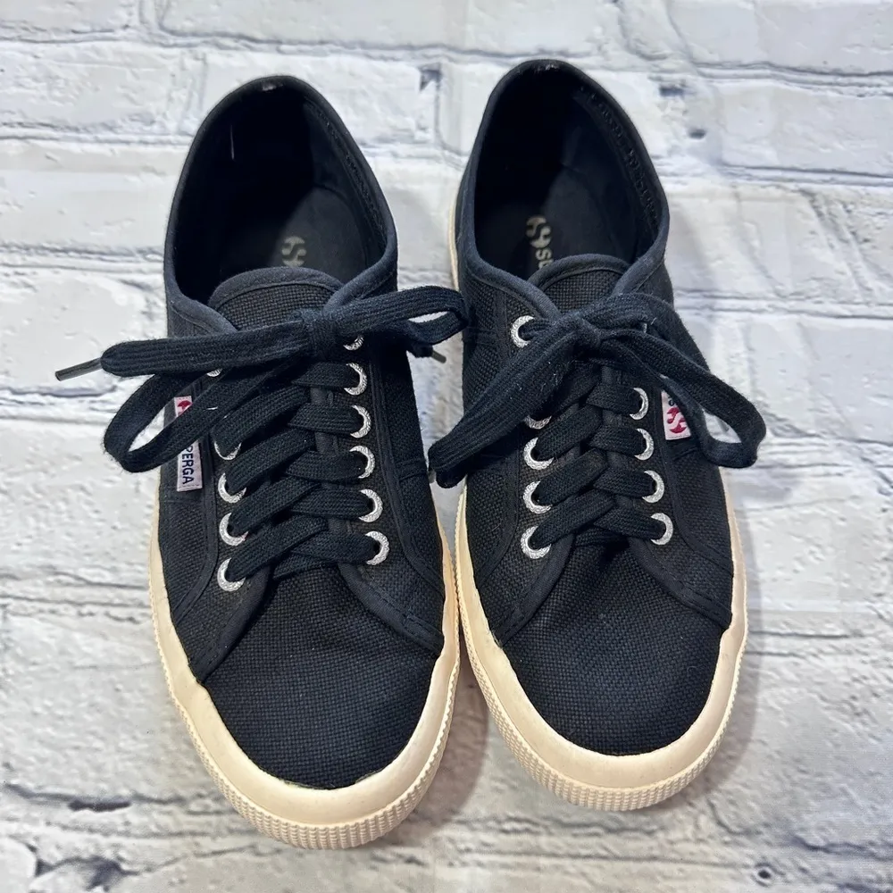 Superga 2750 Cotu Sneakers in Black - Image 4