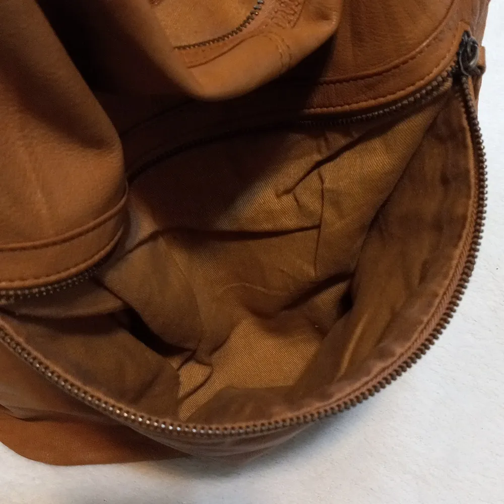 Topshop Brown Leather Hobo Bag - Image 13