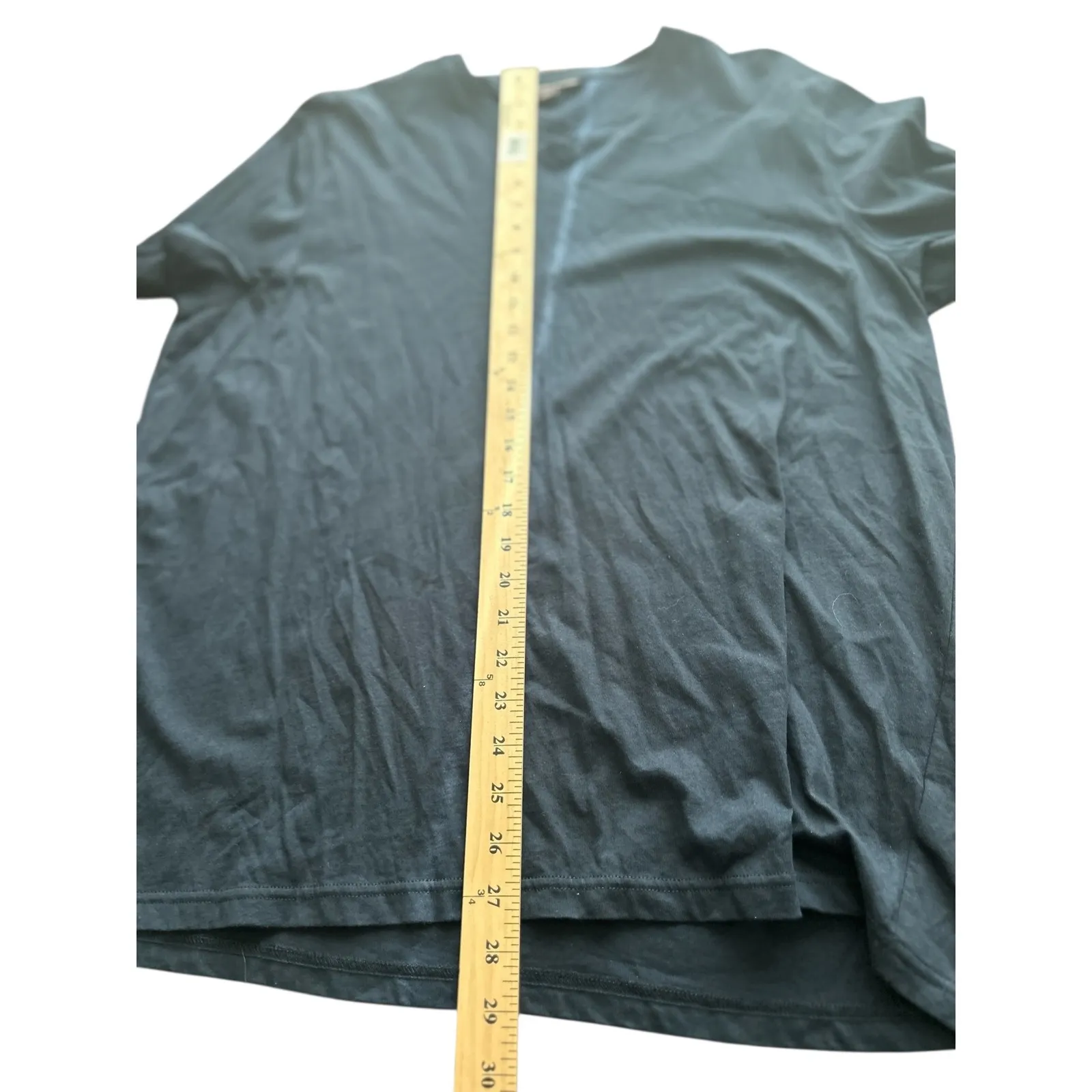 Michael Kors Black V Neck Short Sleeve T Shirt Top Women's Size XL‎ - Image 4