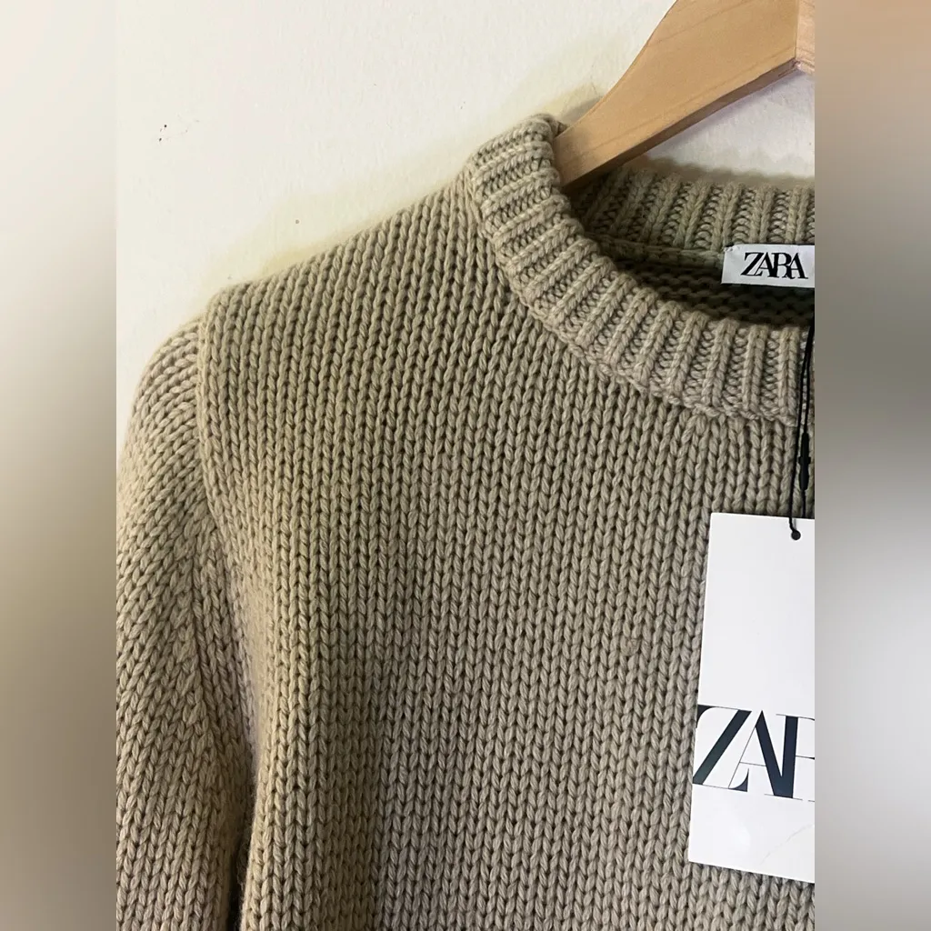 Zara Women’s Wool Blend Knit Sweater NWT - Image 5