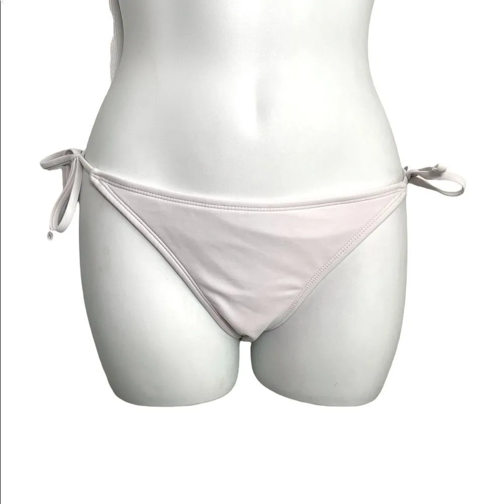 Xhilaration High Rise Side Ties White Bikini Medium - Image 13