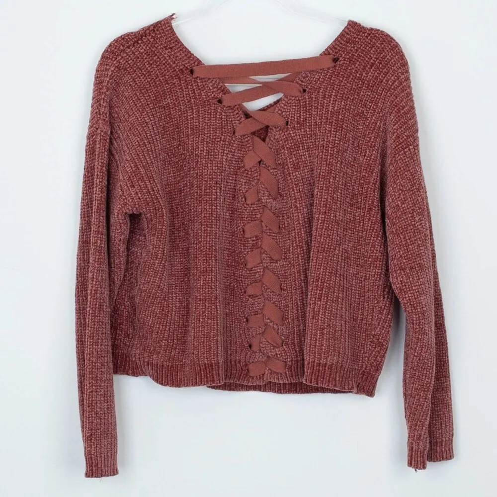 Xhilaration Boxy Long Sleeve Pullover Sweater Size Small‎ - Image 5