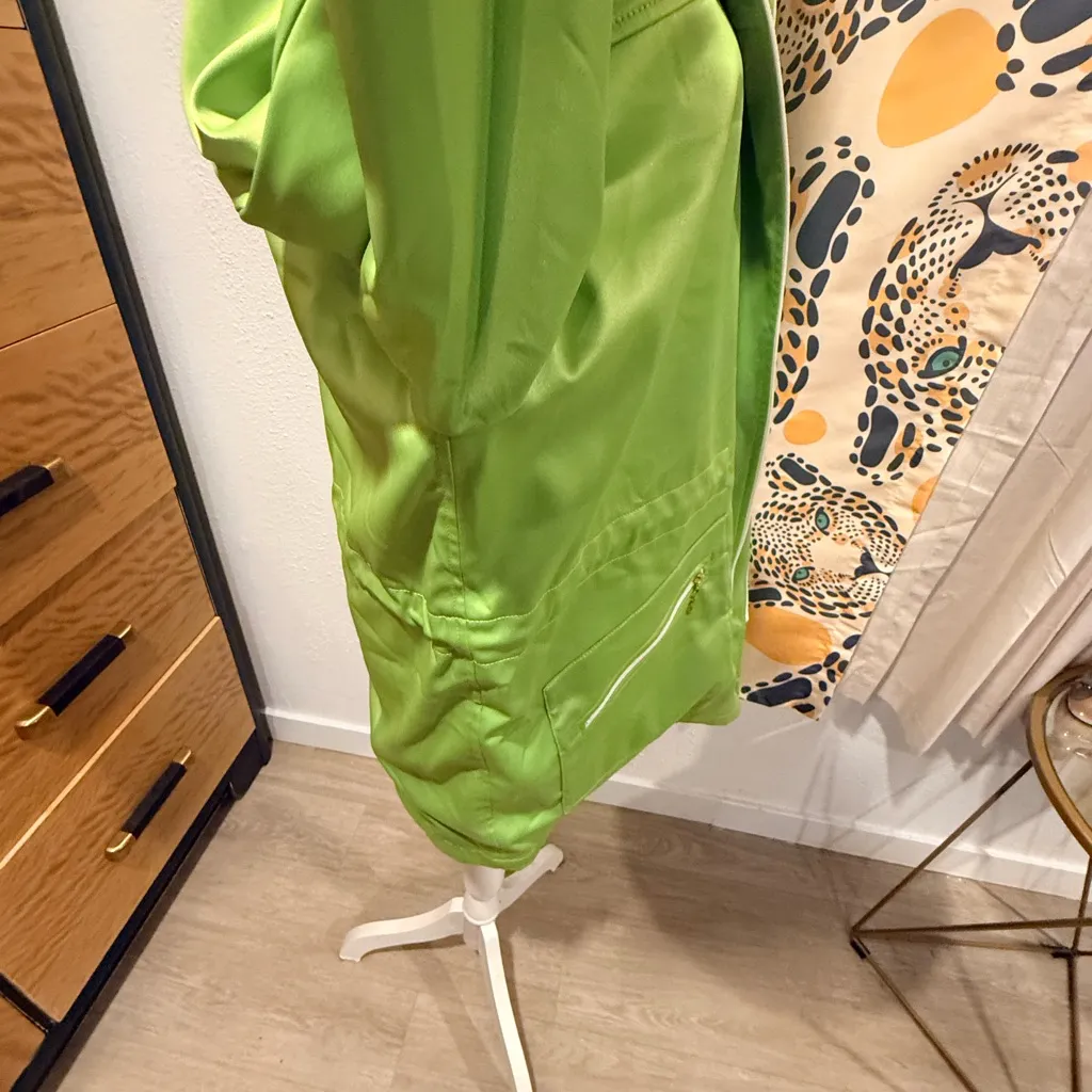 St. John  Green Hooded Jacket large - Image 4