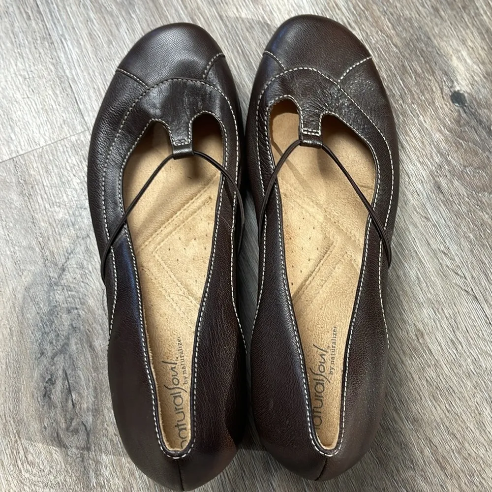 Natural Soul  by Naturalizer Leather Flats - Image 13
