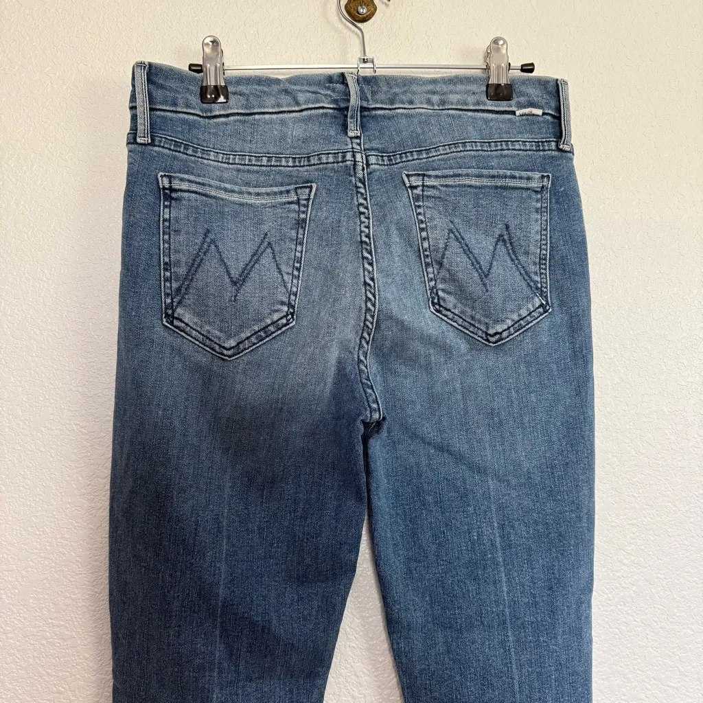 Mother The Looker Ankle Skinny Jeans in We The Animals Wash 29 Blue - Image 6