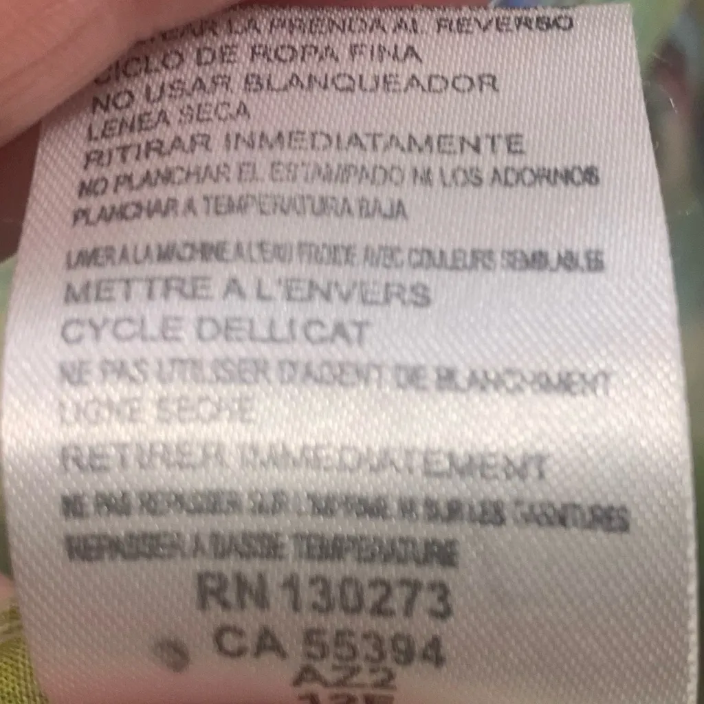 Rock 47 Women’s Long Sleeve Green Pink Large Button Up XL Shirt. 2584 - Image 4