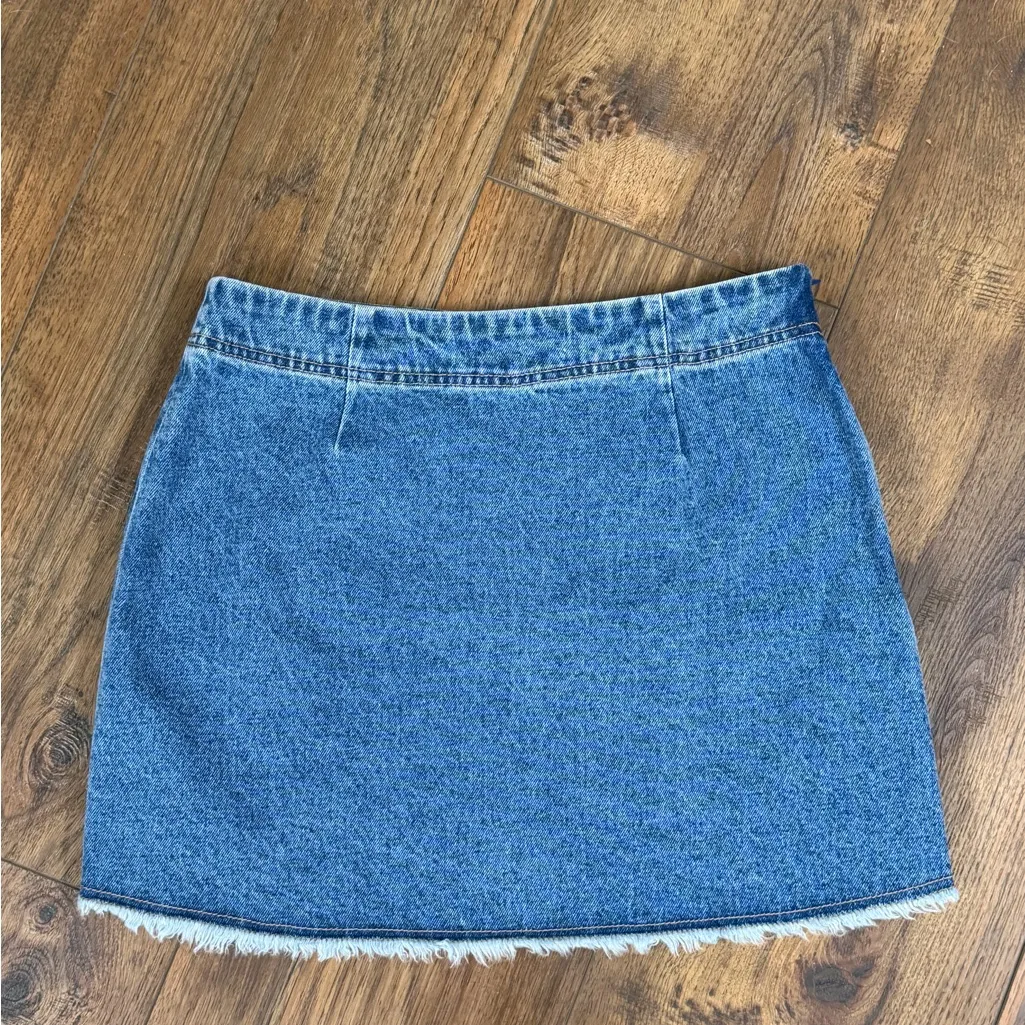 NATURAL LIFE Blue Denim Mini Skirt - Image 3