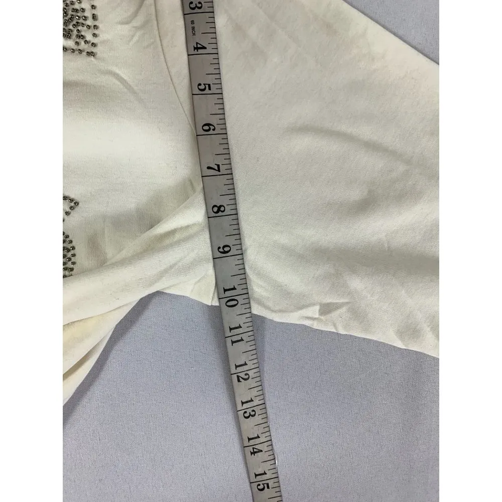 Allison Daley Women's Silver Floral White Top - Image 6