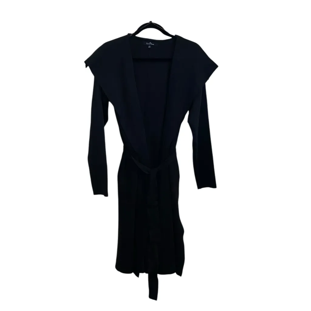 Love Tree  Black Soft Knit Sweater Trench Cardigan Coat
minimalist chic basic - Image 4