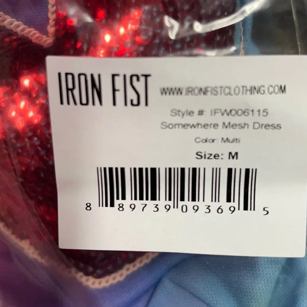 🌈Iron Fist Somewhere Mesh Rainbow 🌈Dress Size Medium - Image 7