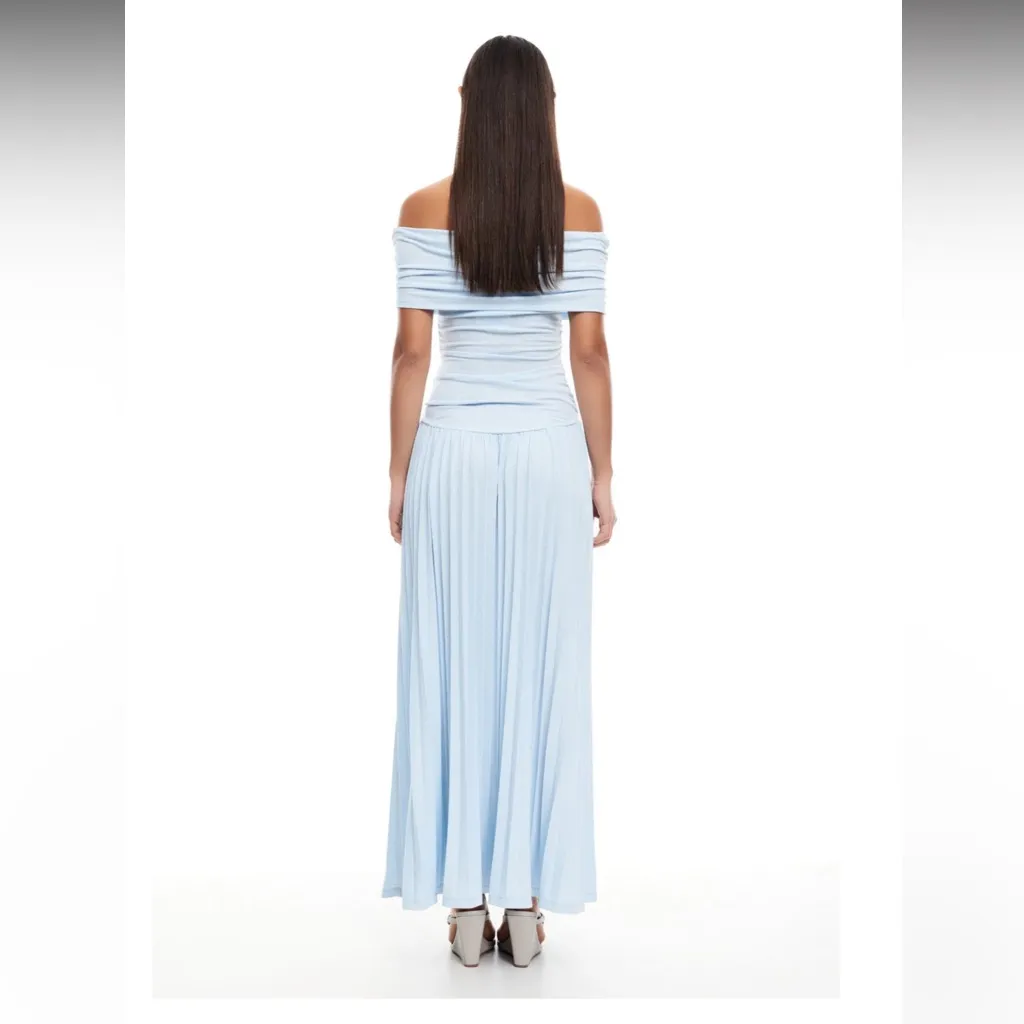 LIONESS  FIELD OF DREAMS MAXI DRESS SOFT BLUE SZ XXL - Image 3