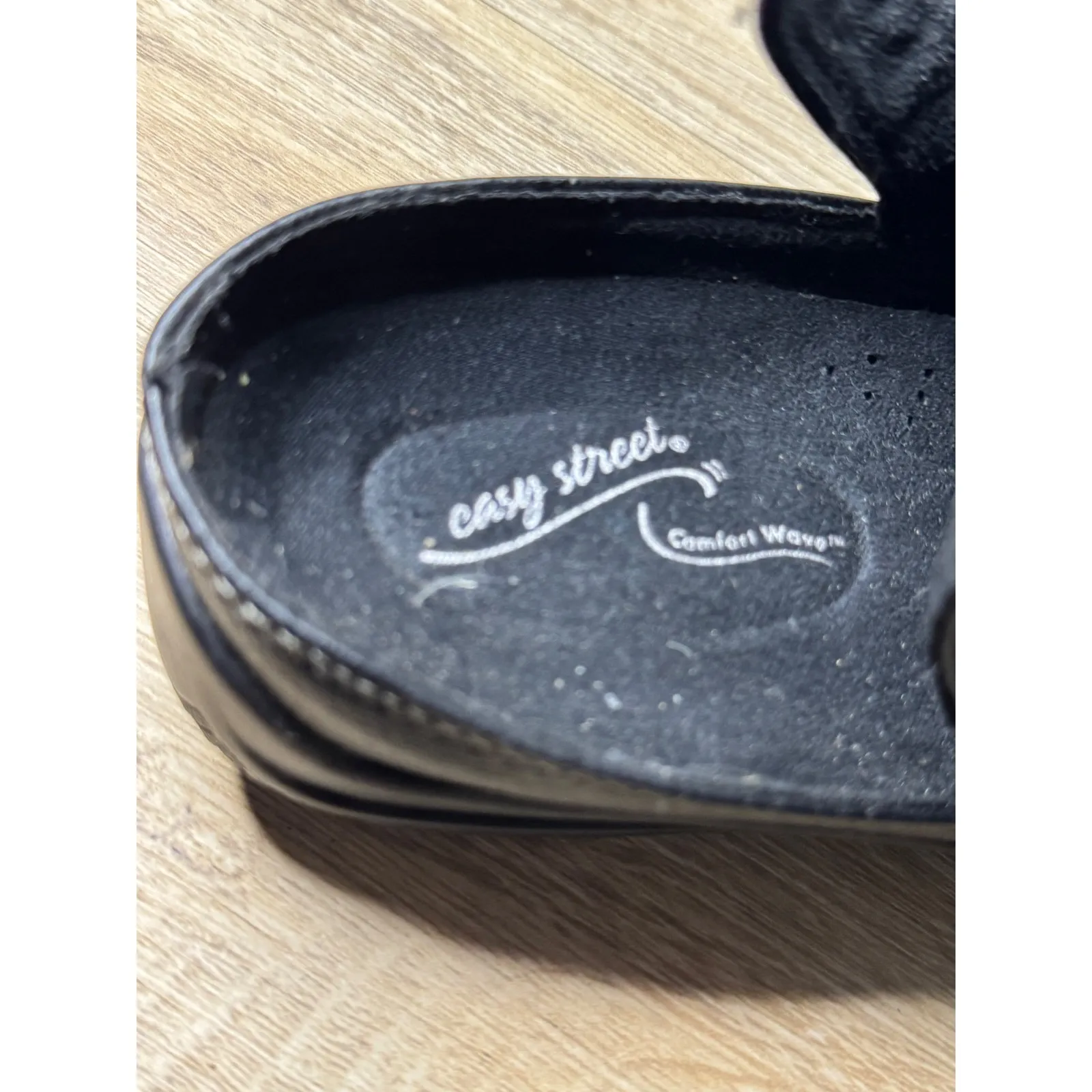 Easy Street Comfort Wave Black Slingback Fisherman Sandals 7.5W Casual Shoes - Image 8