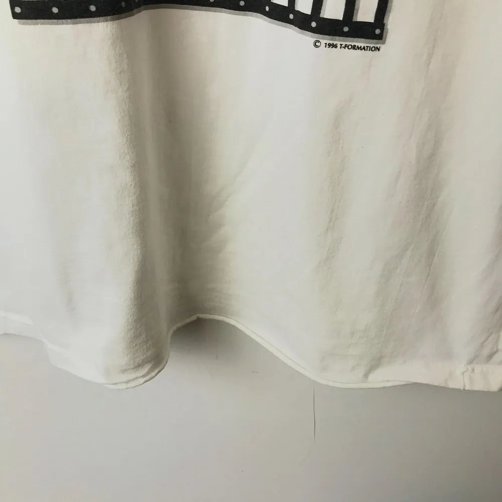 Jail & Bail March Of Dimes T Shirt 1996 Vintage 90s White Large L Graphic Tee - Image 7