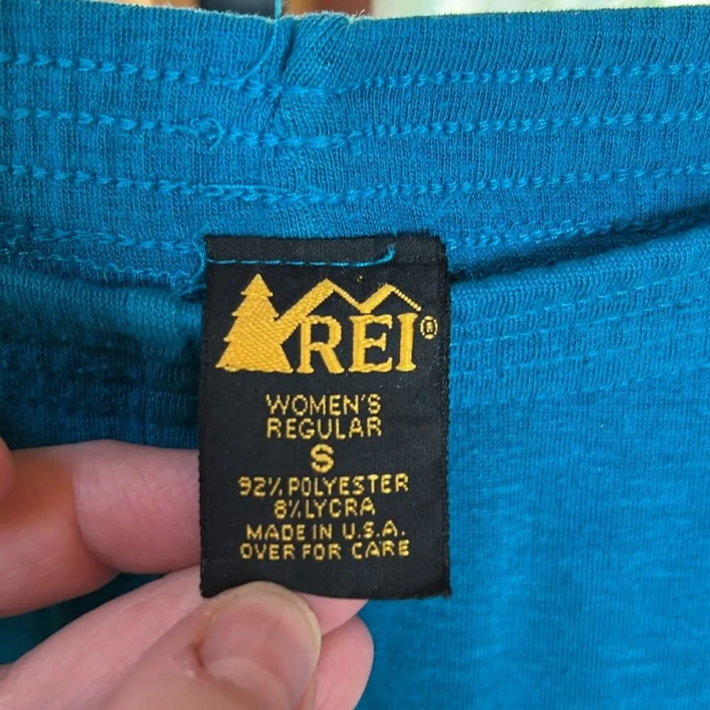 REI Teal Base Layer Leggings Size Small Blue - Image 3