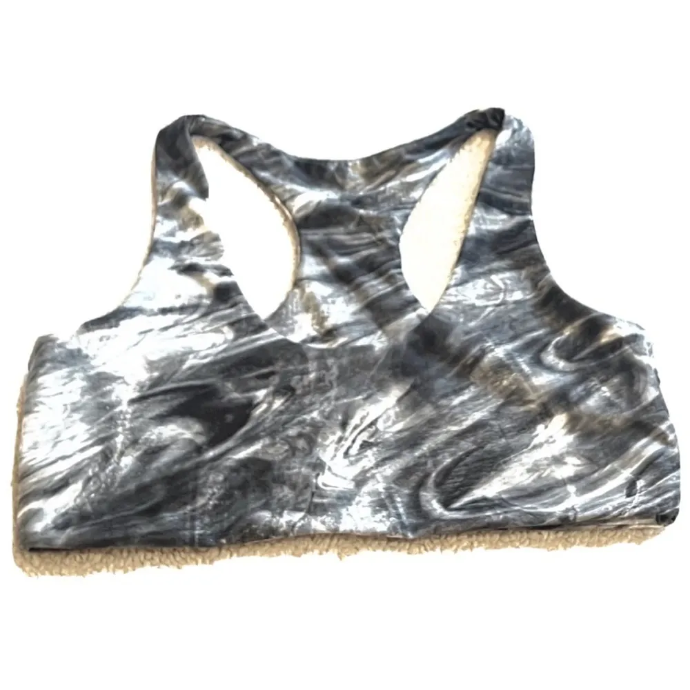 🆕 Betsey Johnson Liquid Swirl racerback sports bra large - Image 5