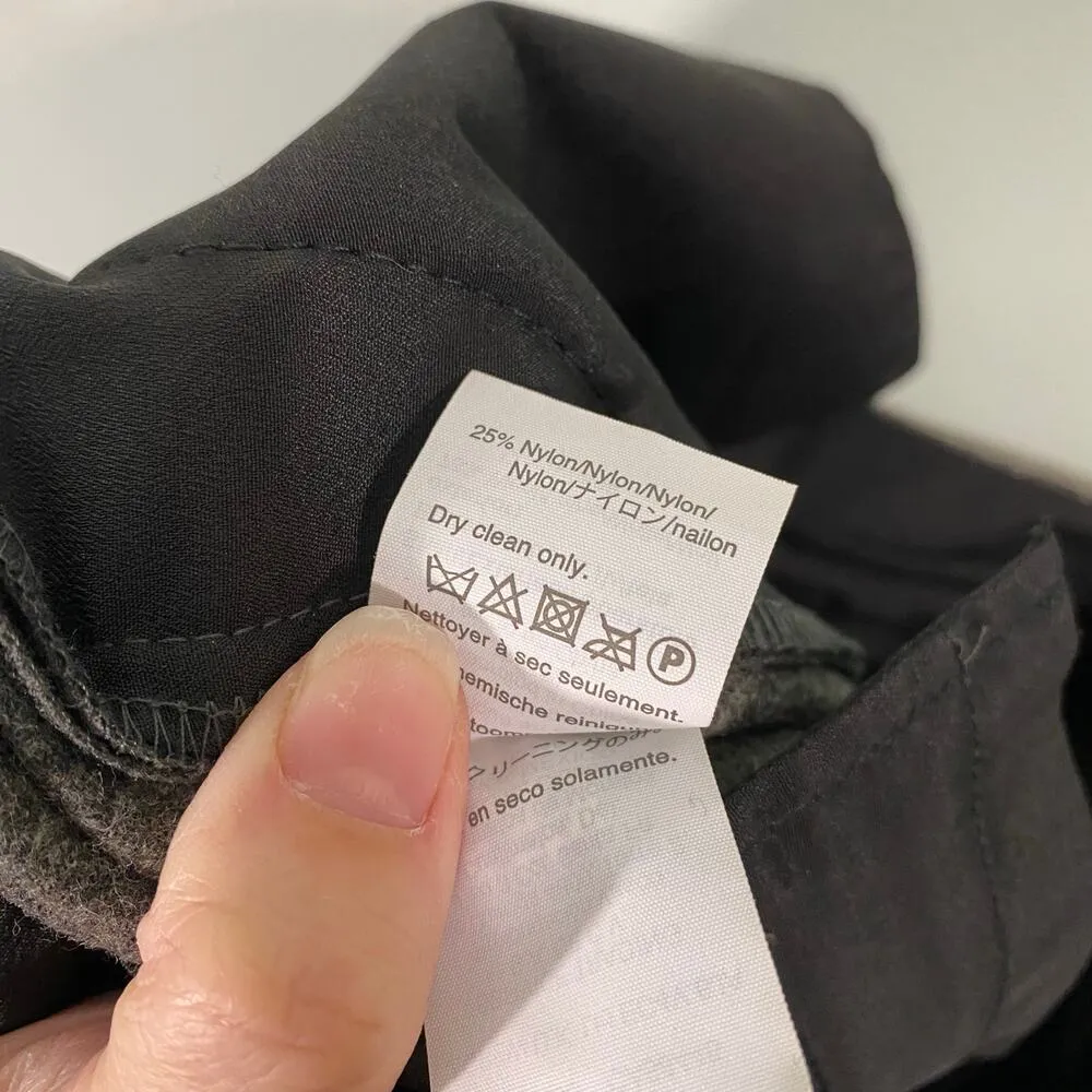 J Crew Women's Grey Pinstripes Easy Pull On Wool Pants Size 4 #K3775 - Image 7