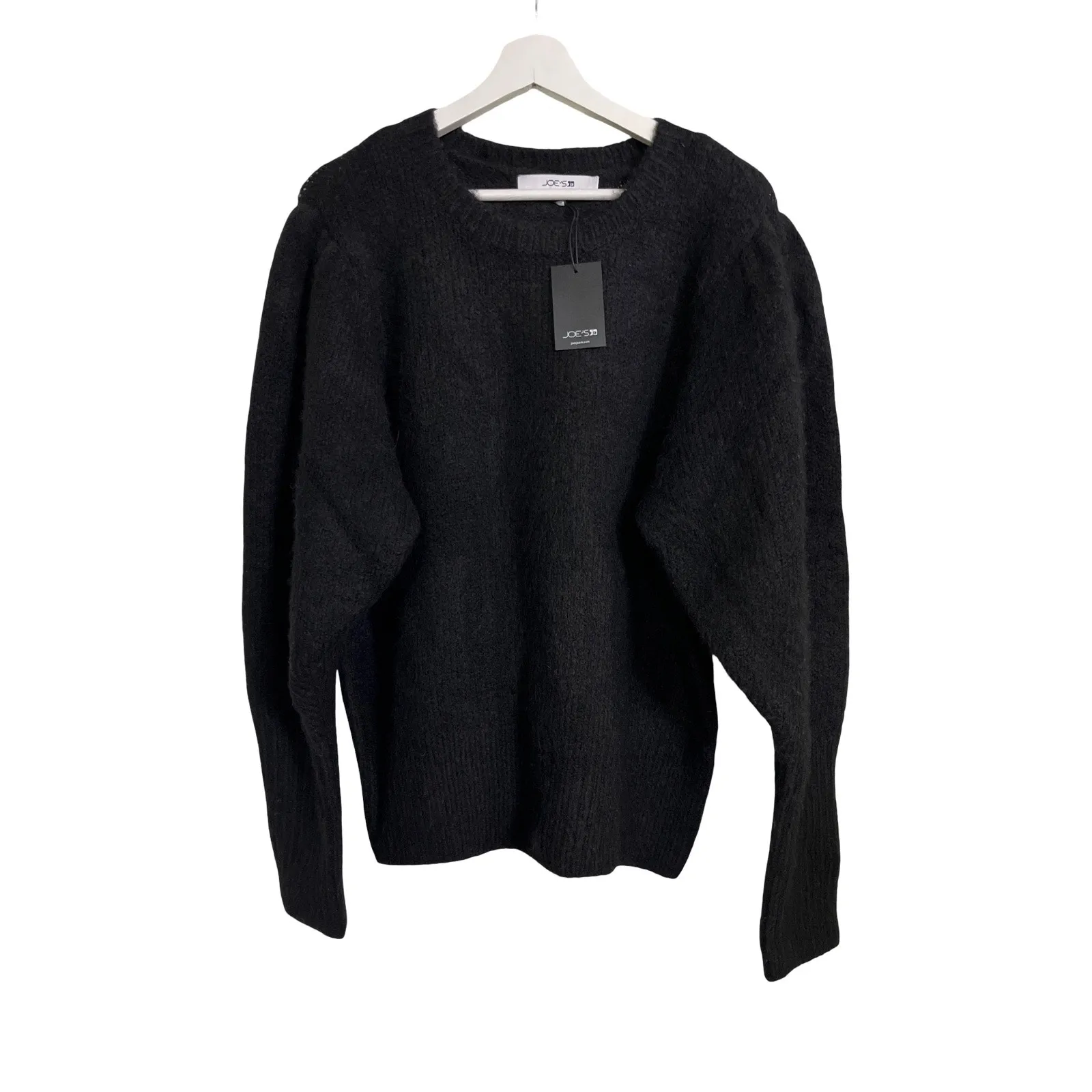 Joe’s Jeans Collection Black Knit Sweater Women’s Size XL Soft Long Sleeve NWT - Image 2