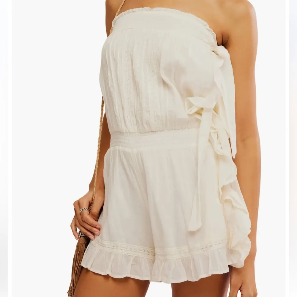 NWOT Free People Feelin' Fancy Convertible Romper Ivory XS - Image 14