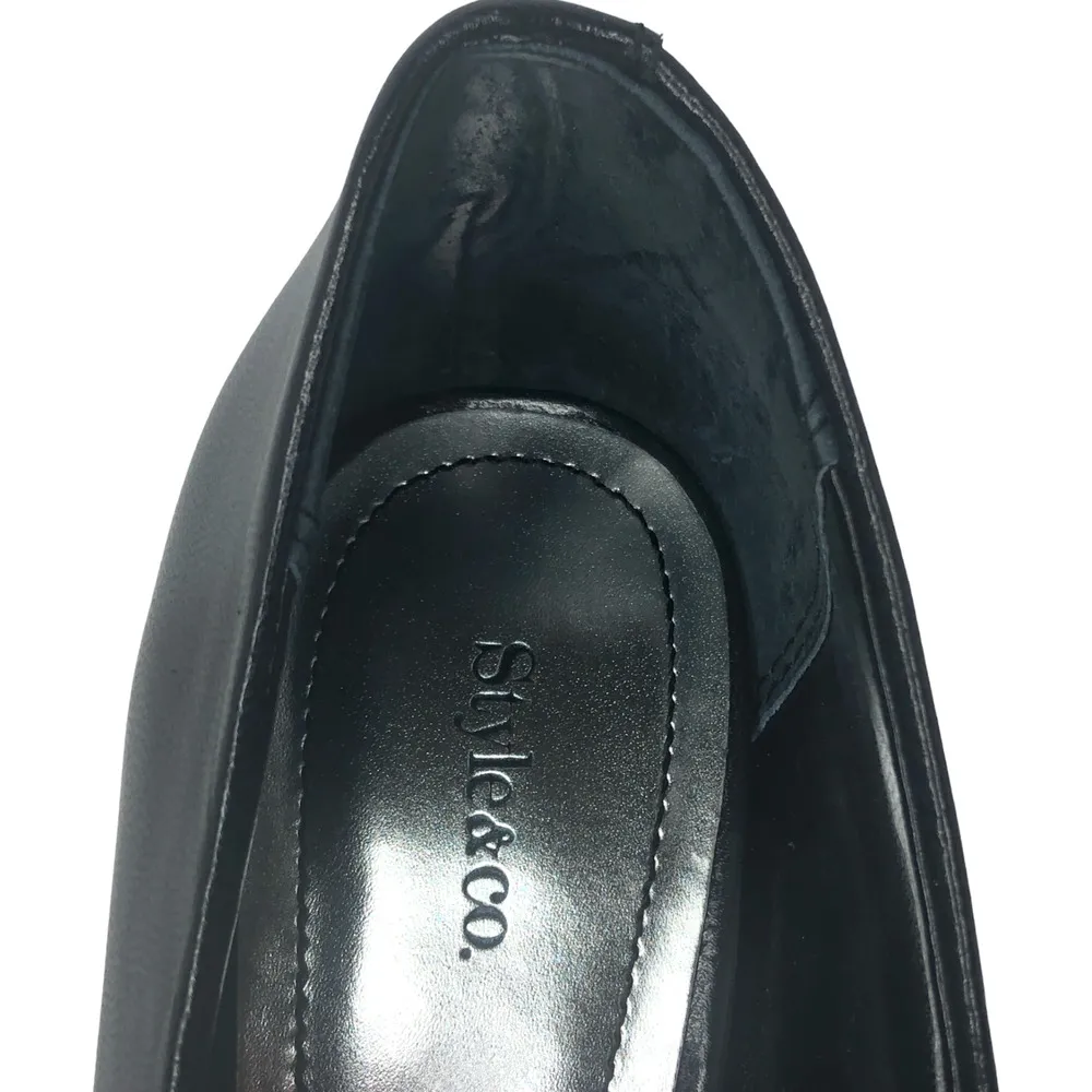 . Black Celine Leather Peep Toe Heels - Size 8 - Women - Image 11