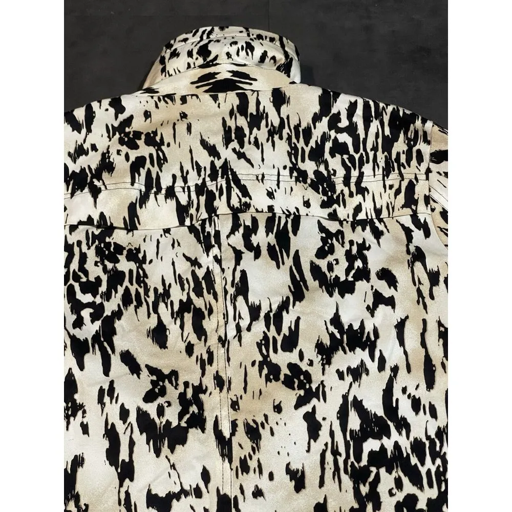 Studio Work's Jacket Women's Size L Animal Print Print Full Zip Lined D-325 - Image 9