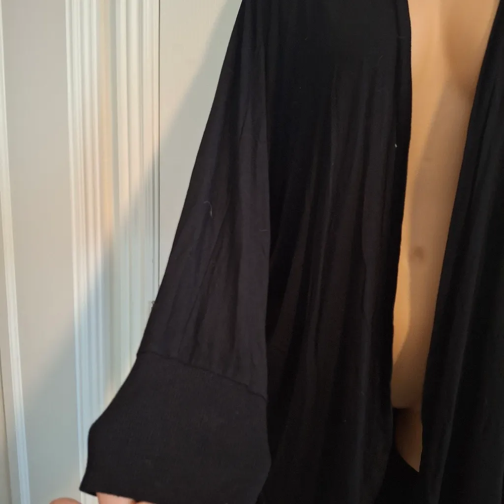 Torrid Sz 2 Black Open Front Women's Sweater Cardigan - Image 5