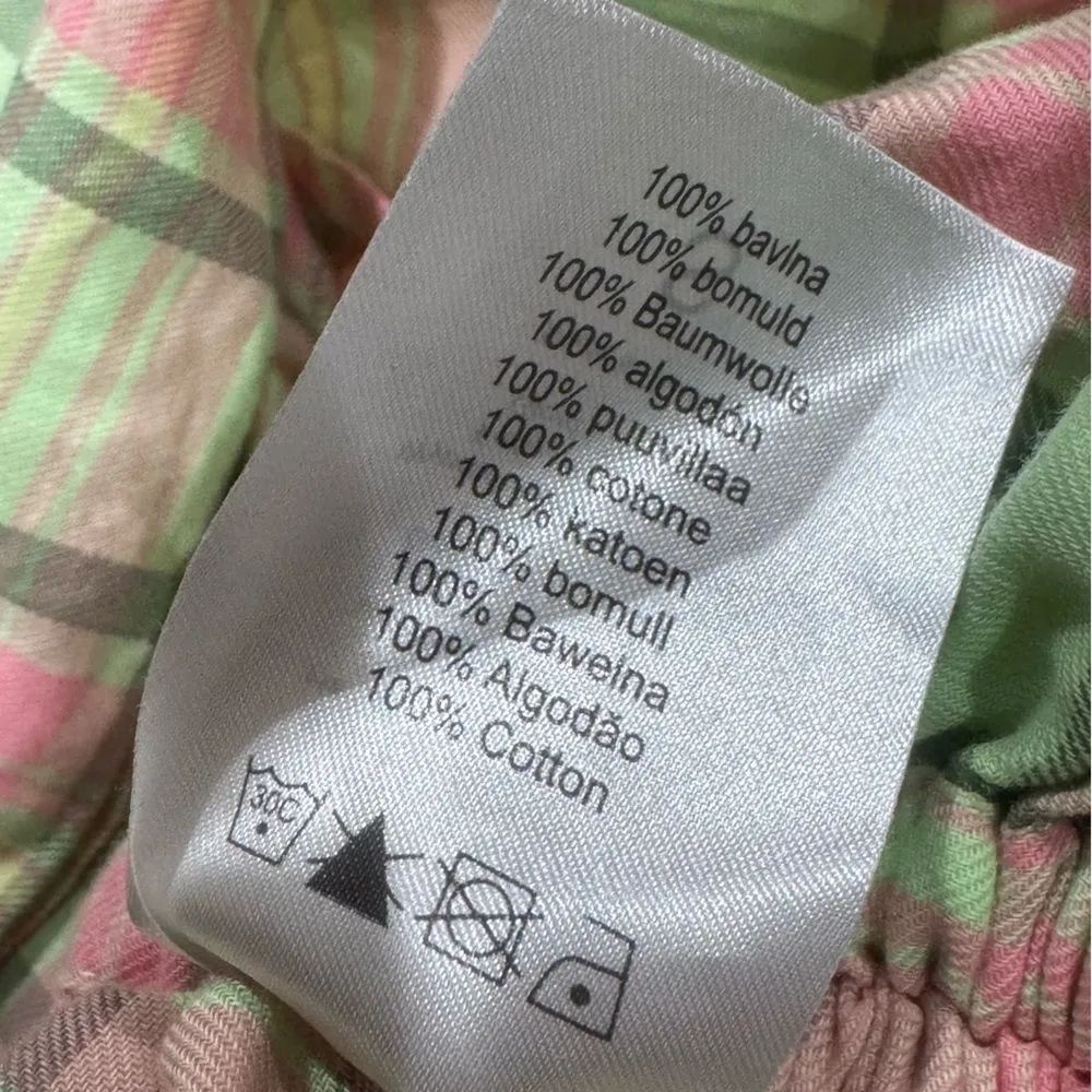 The Ragged Priest Memory Ruched Plaid Mini Dress Women’s Small - Image 3