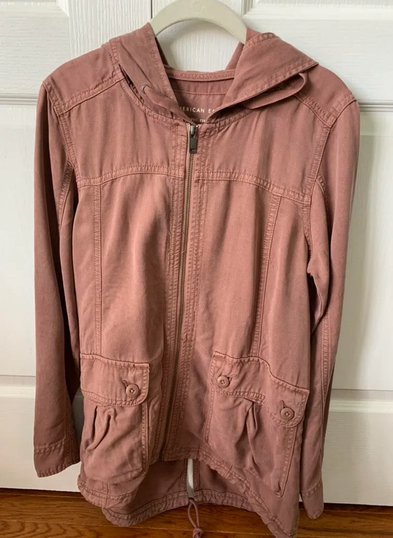 American Eagle Outfitters Rose Army Jacket  - Image 2