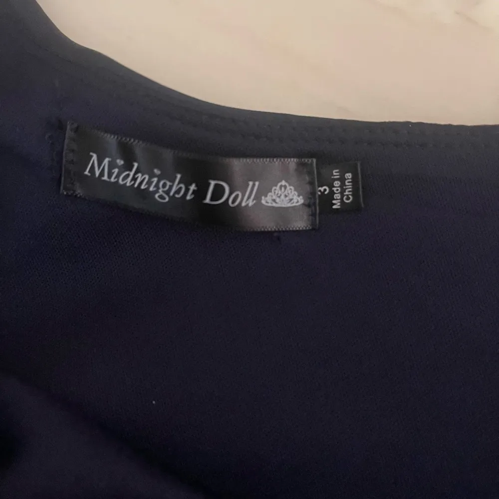 Midnight Blue Juniors Size 3 Rhinestone Elegant One-Shoulder Mini Navy Dress NWT - Image 7