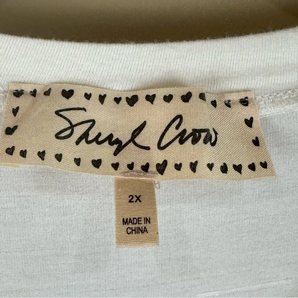 Sheryl Crow Freedom Red White Blue Stars & Stripes Short Sleeve Tshirt 2X - Image 2