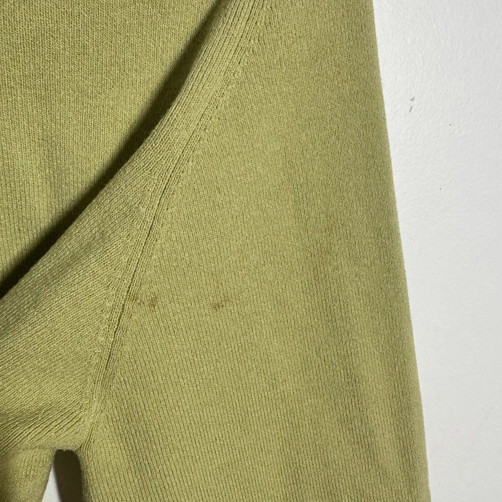 Vintage Cardigan Women L Green Beaded Dragonfly Cottage Japan Prep Y2K Whimsical Size L - Image 3