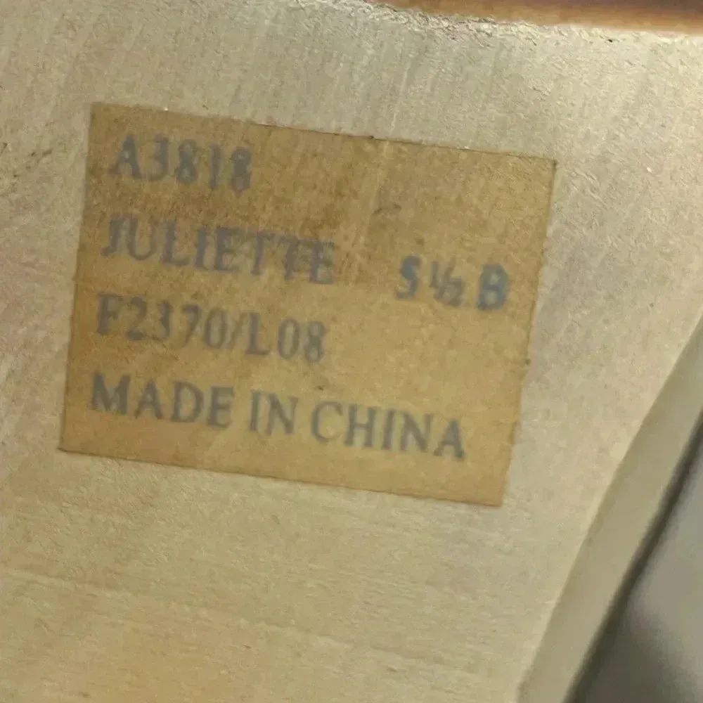 Coach Women Size 5.5  Bronze Brown Leather Strappy Wooden Heel Sandals - Image 5