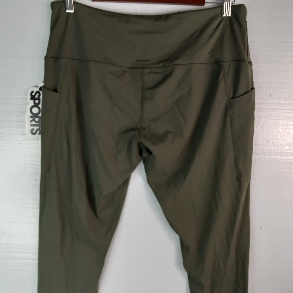 Love & Sports XXL Olive Workout Athleisure Pocketed Leggings Pants NEW Green - Image 3