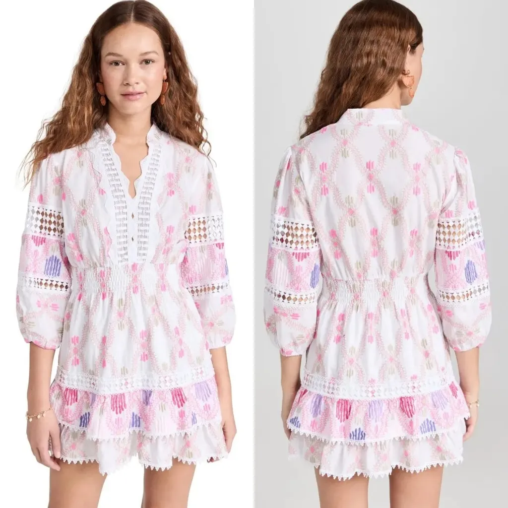 Temptation Positano Atlantico Mini Dress Pink - Image 8