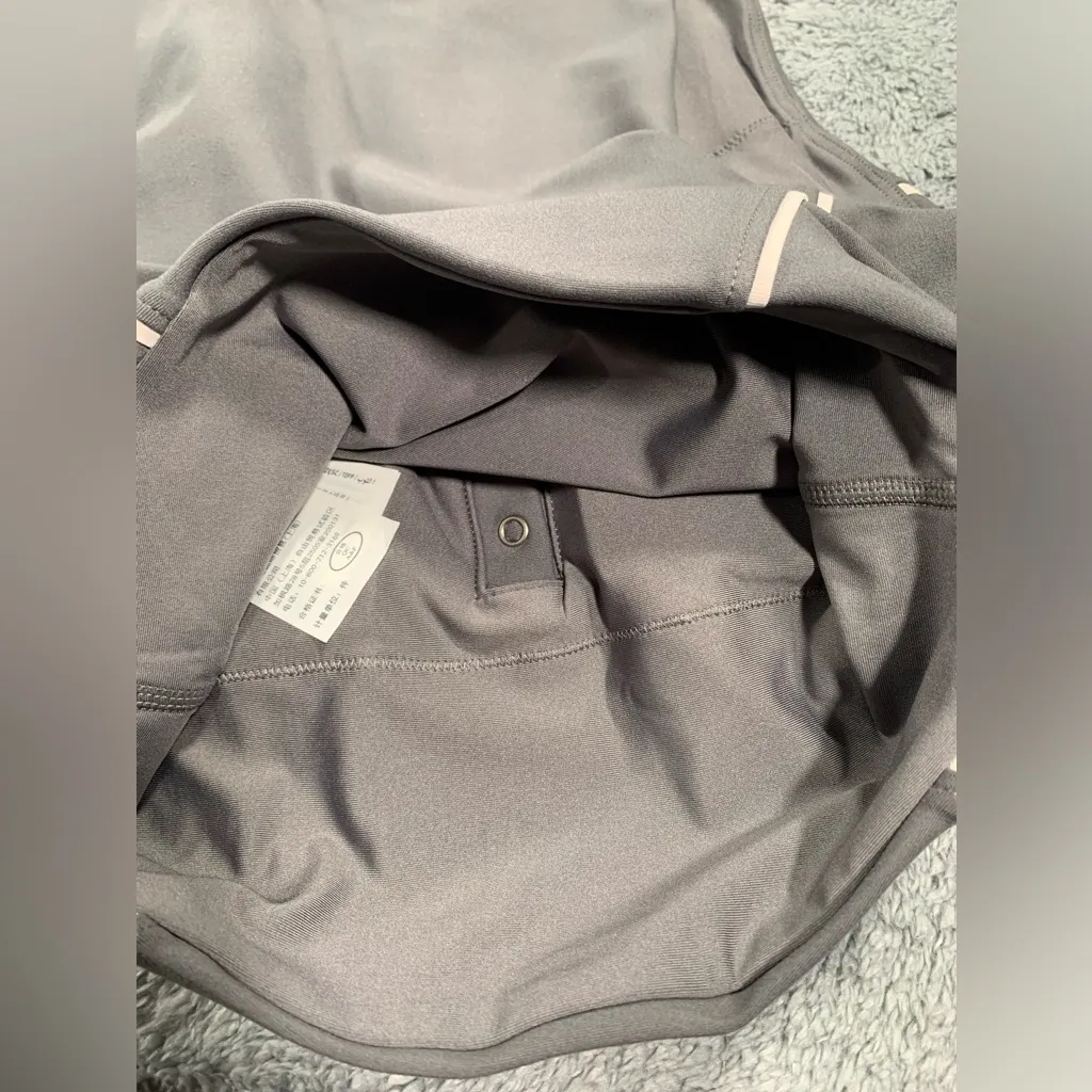 YPB Abercrombie and fitch sports bra tank top XS gray - Image 9