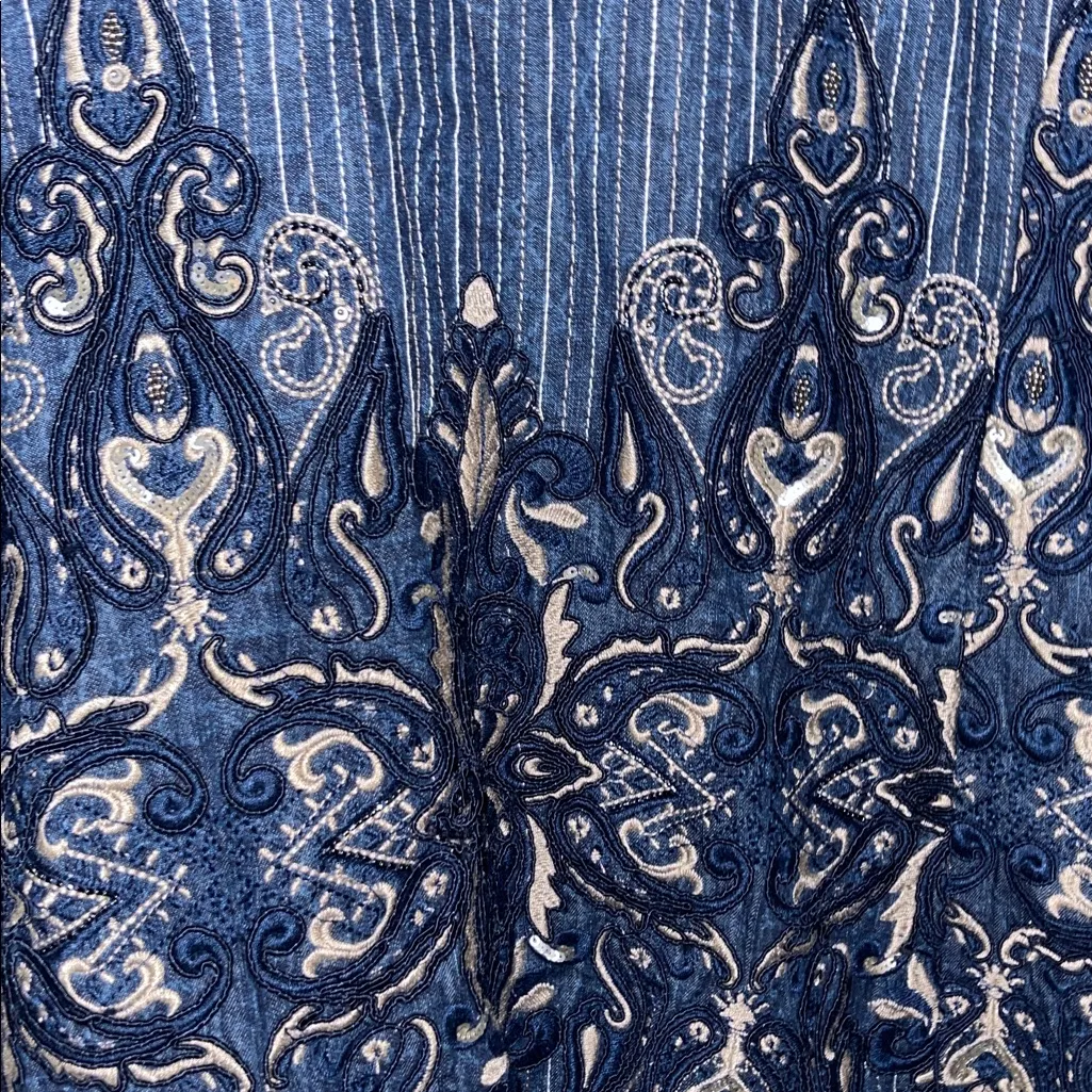 Chicos jean Duster jacket size 3 - Image 5