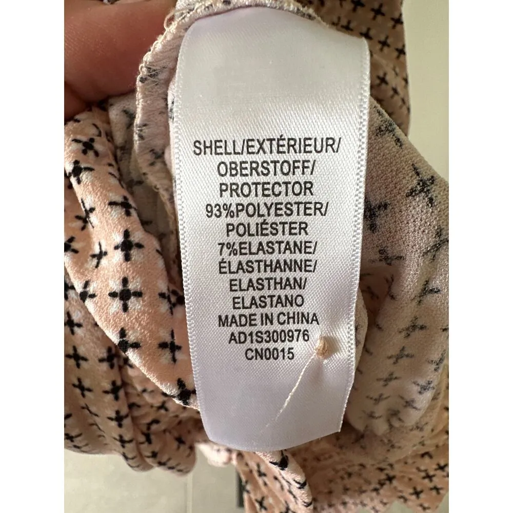 Curvy XL Adrianna Papell Jewel Neckline Peachy Pink Ruffle Bubble Bottom - Image 9