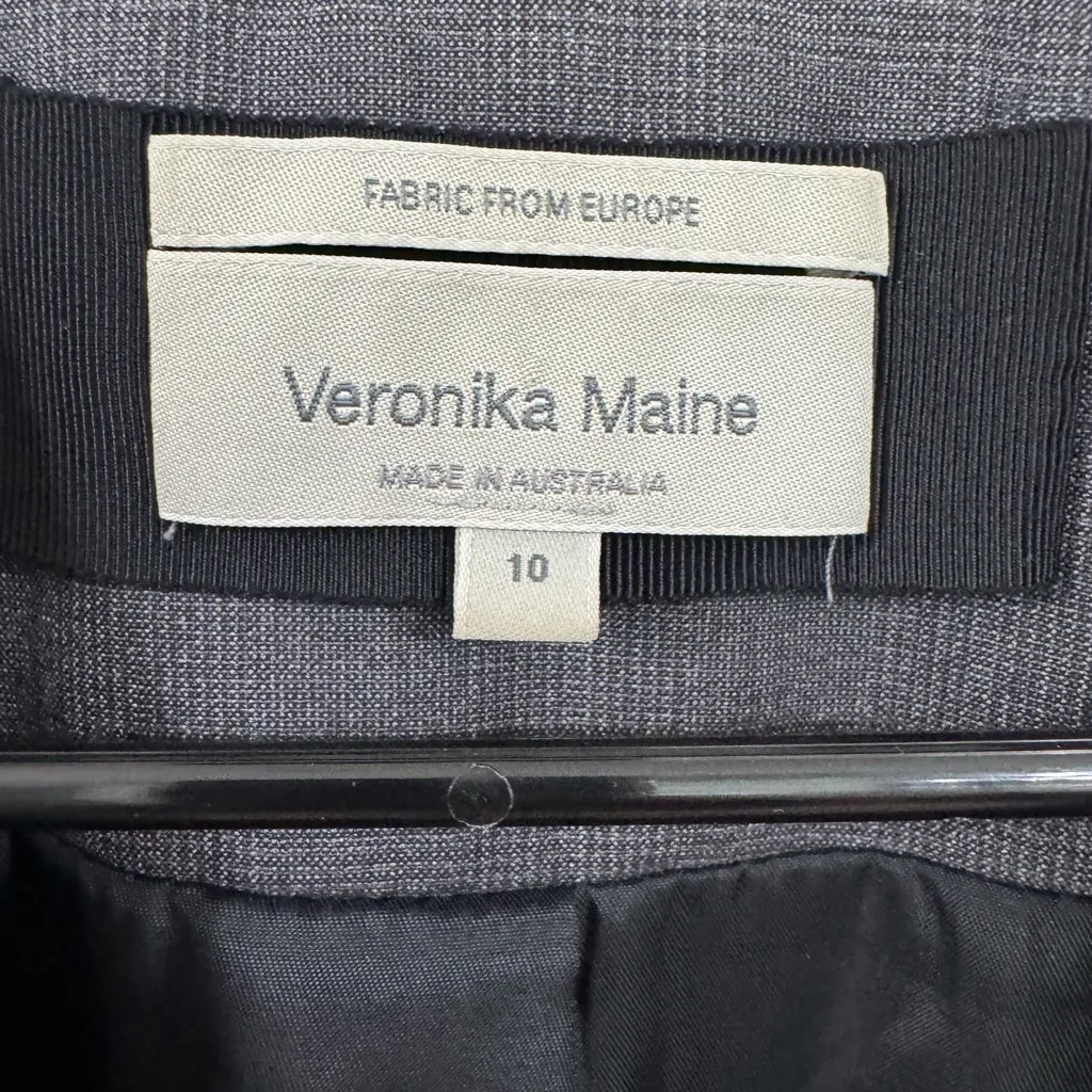 Veronika Maine Gray Blazer Size 6 - Image 3