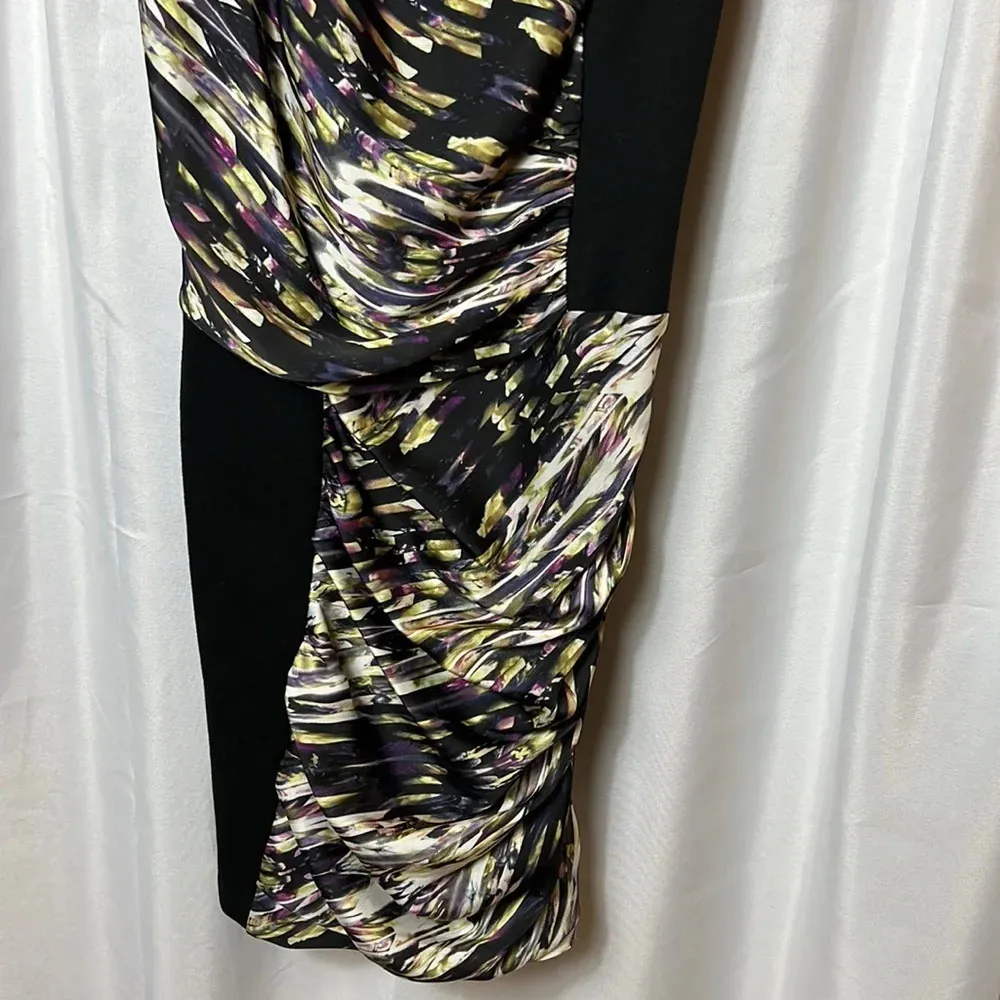 Jessica Simpson Dress Rouched Mini Two-Tone Size M Sleeveless Flattering - Image 3
